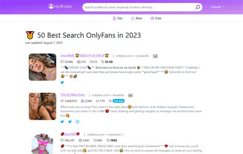 OnlyFinder: Revolutionizing Content Discovery for OnlyFans